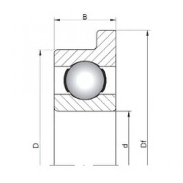 ISO FL618/7 deep groove ball bearings