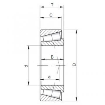 ISO JH211749A/10 tapered roller bearings