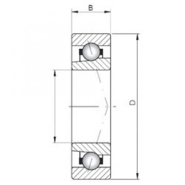 ISO 71810 C angular contact ball bearings
