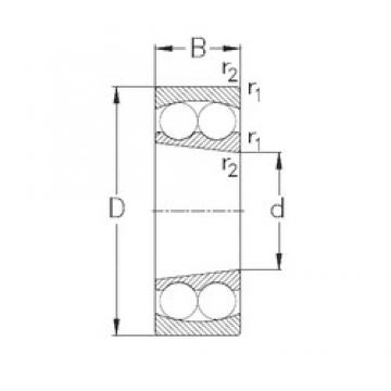 NKE 1316-K self aligning ball bearings