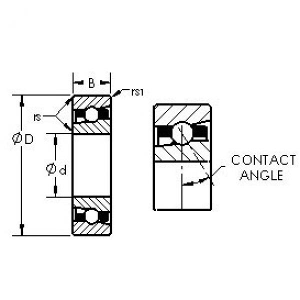 AST H7021C/HQ1 angular contact ball bearings #3 image
