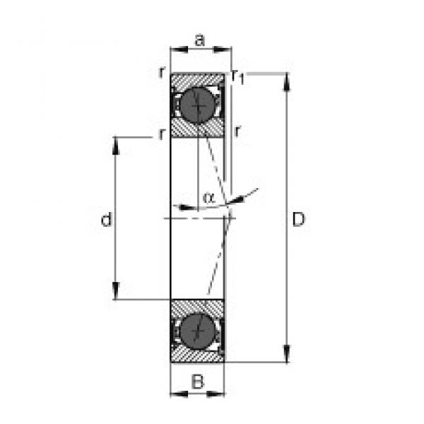 FAG HCB7014-C-2RSD-T-P4S angular contact ball bearings #3 image
