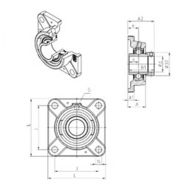 SNR EXFE203 bearing units #2 image