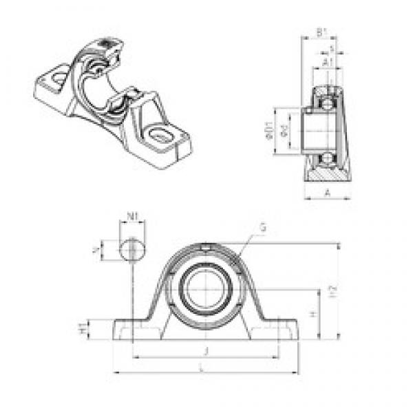 SNR USPLE210 bearing units #2 image