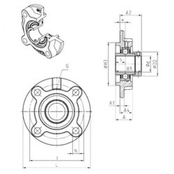 SNR EXFC208 bearing units #2 image
