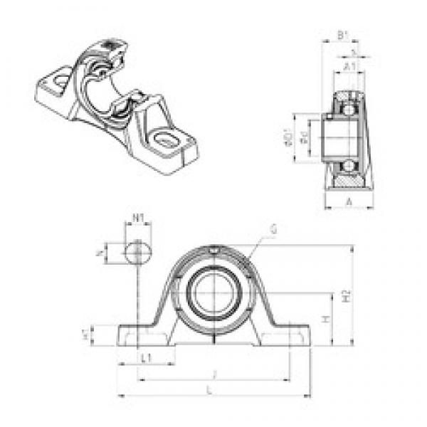 SNR USPE201 bearing units #2 image