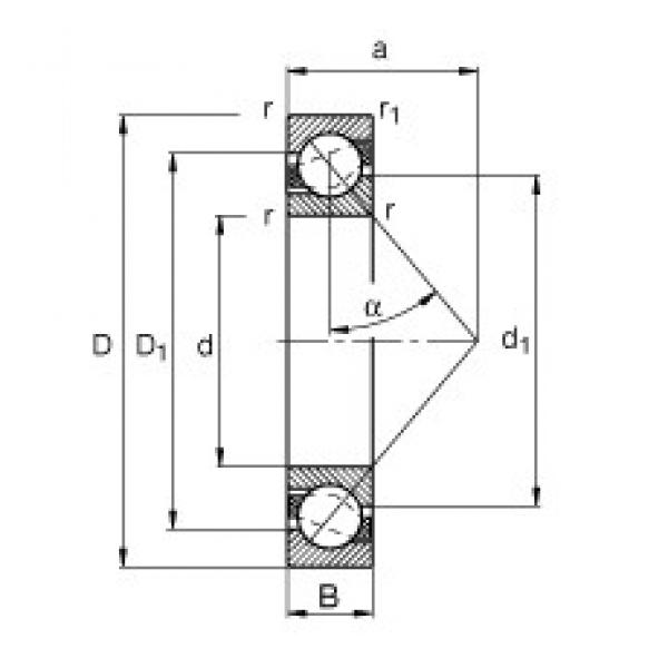 FAG 7304-B-JP angular contact ball bearings #3 image