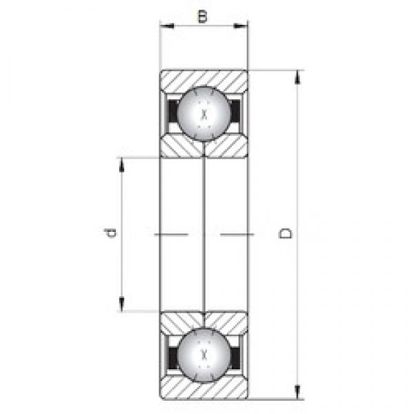 ISO QJ1013 angular contact ball bearings #2 image