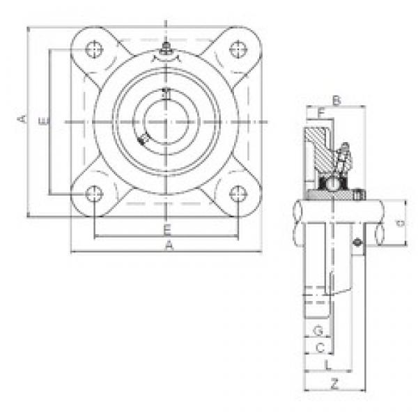 ISO UCFX09 bearing units #2 image