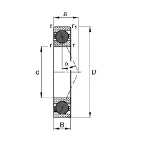 FAG HCB7040-E-T-P4S angular contact ball bearings #3 image
