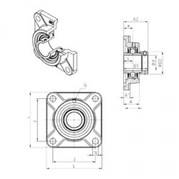 SNR EXF212 bearing units #2 image