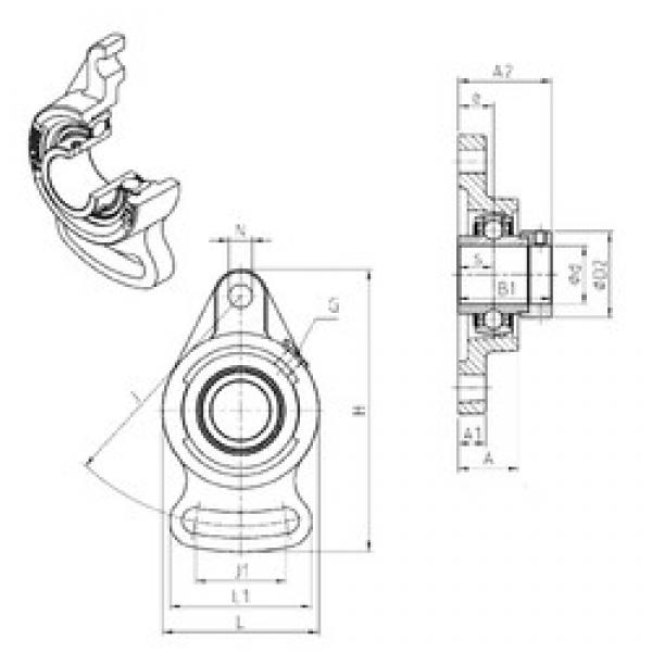 SNR EXFA201 bearing units #2 image