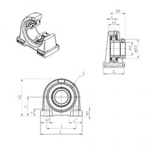 SNR ESPAE201 bearing units #2 image