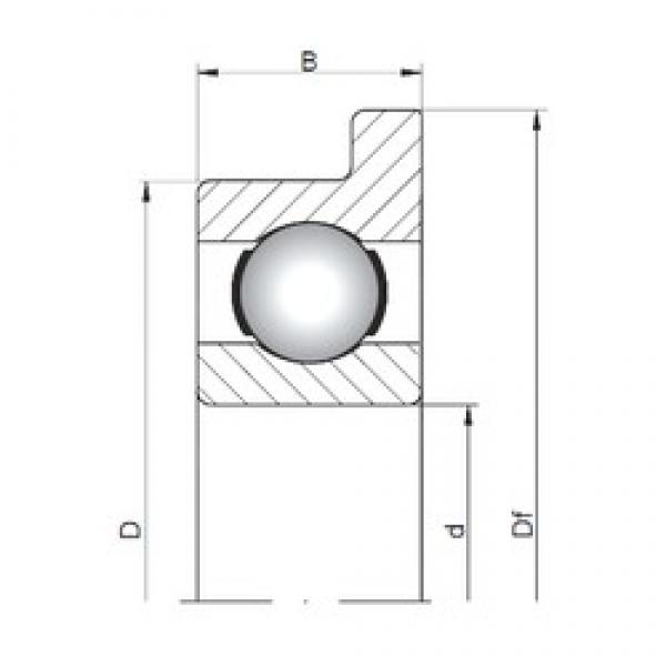ISO FL618/7 deep groove ball bearings #2 image