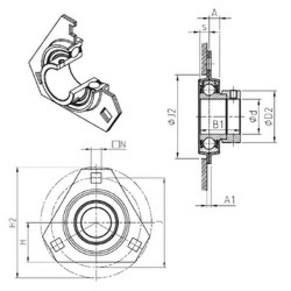 SNR ESPFT206 bearing units #2 image