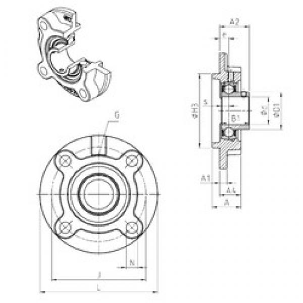 SNR USFC205 bearing units #2 image