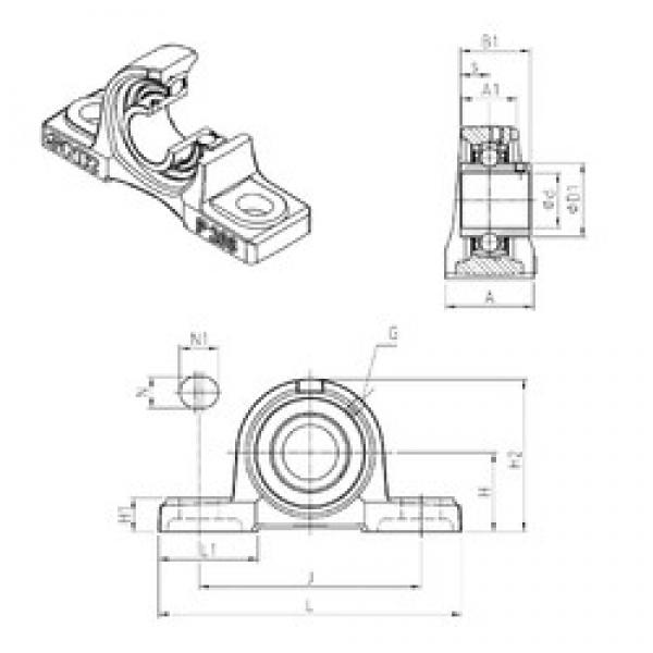 SNR UCP215 bearing units #2 image