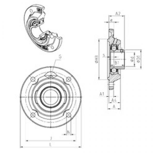 SNR USFEE205 bearing units #2 image