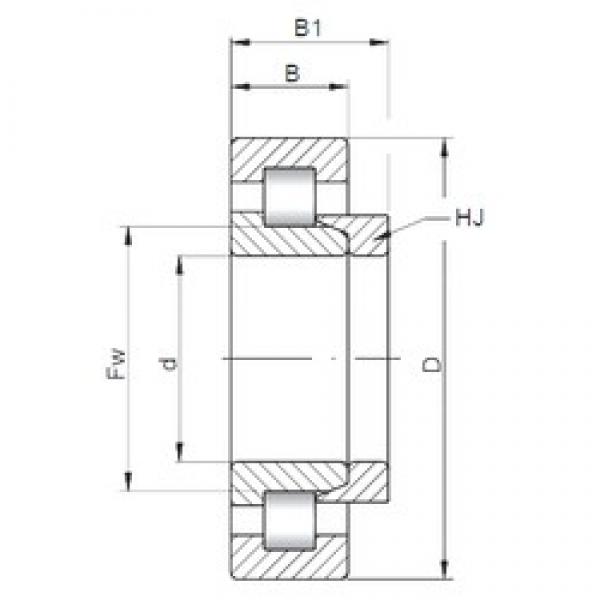 ISO NH221 cylindrical roller bearings #2 image