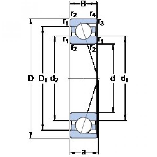 SKF 71810 CD/HCP4 angular contact ball bearings #2 image